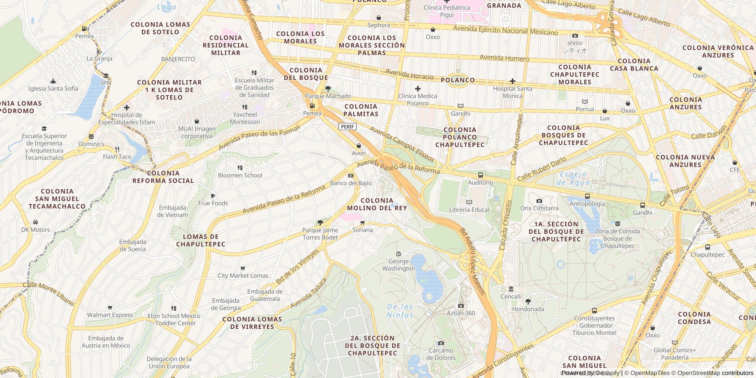 Ciudad de México map