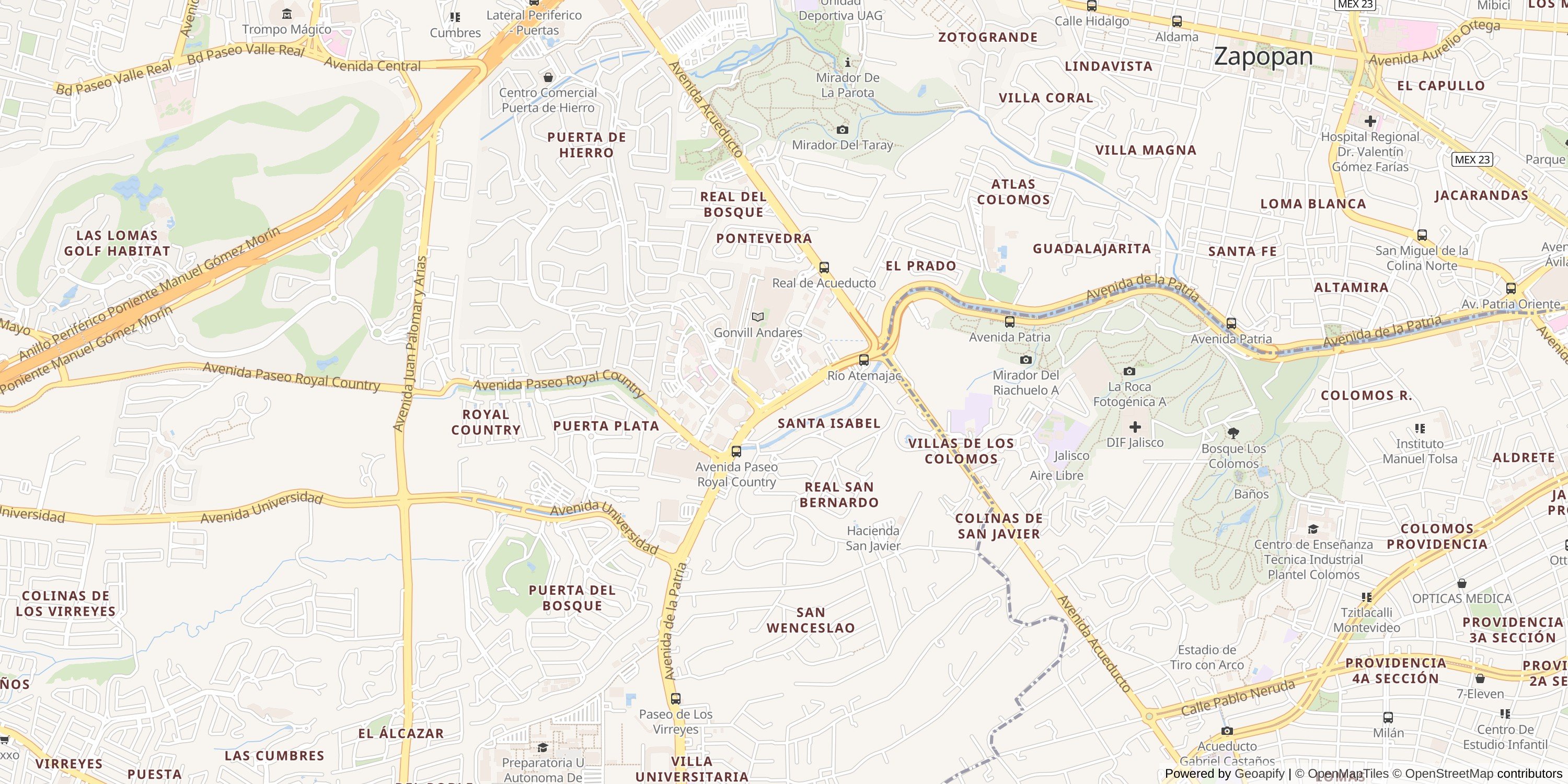 Guadalajara map