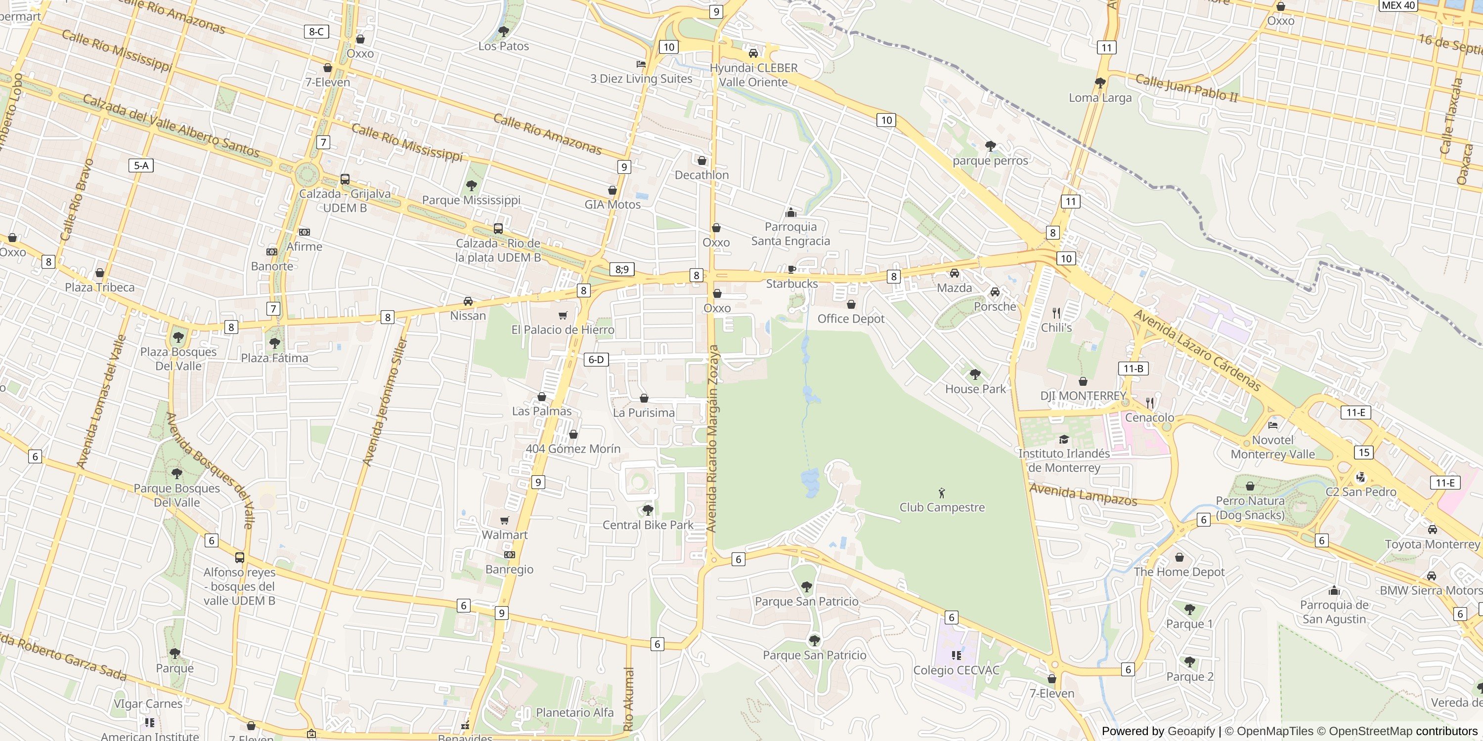Monterrey map