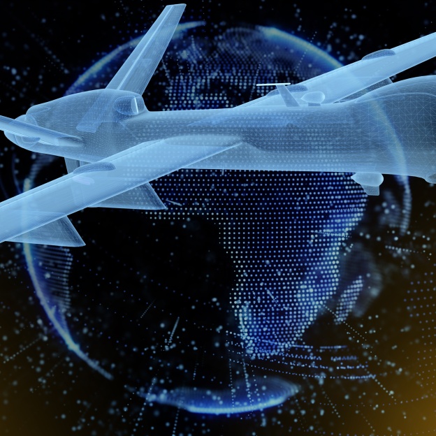 UAV under digital earth